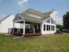 *AFTER* New Sunroom & Deck.: 