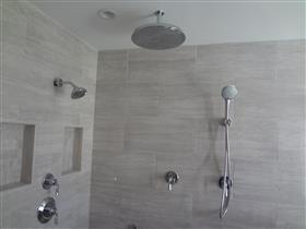 After - Shower Area with rain shower: 