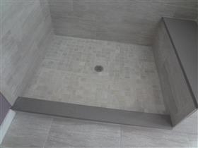 After - Shower Area Tile Floor: 