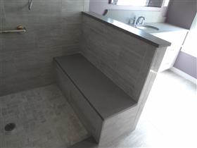 After - Shower Area with bench seat: 