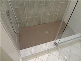 tile shower floor: 