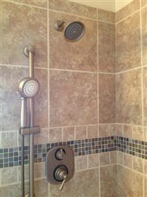 Tile detail in Master Bath Shower: 